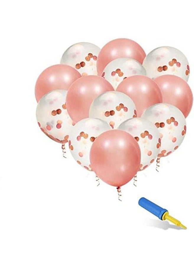 هونج كونج بالونز مجموعة من 66 قطعة من بالونات HK Balloons لتزيين لافتة عيد ميلاد سعيد باللون الذهبي الوردي مع بالونات معدنية وقصاصات ورقية وبالونات رقائق على شكل نجمة وستائر من رقائق معدنية للفتيات الصغيرات  - Image 4