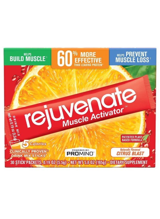 Rejuvenate Rejuvenate, Rejuvenate Muscle Activator™, Drink Mix, Citrus Blast, 30 Stick Packets, 0.19 oz (5.5g) Each  - Image 1