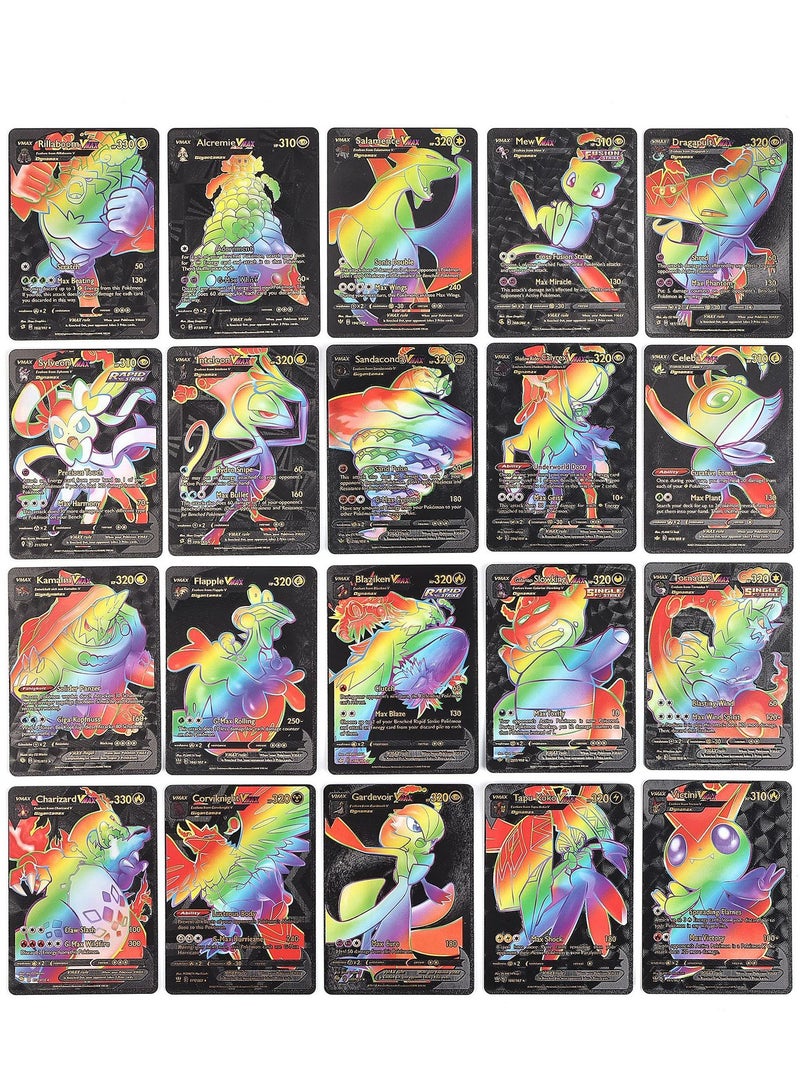 RedMapleTEK 55 Anime Cards, Rare British Charizard Print Black and White, Collectible Cards Game Toy Gift - Image 3