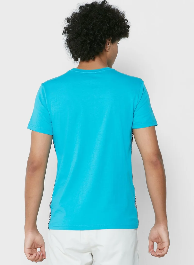 EMPORIO ARMANI Side Logo Tape Crew Neck T-Shirt