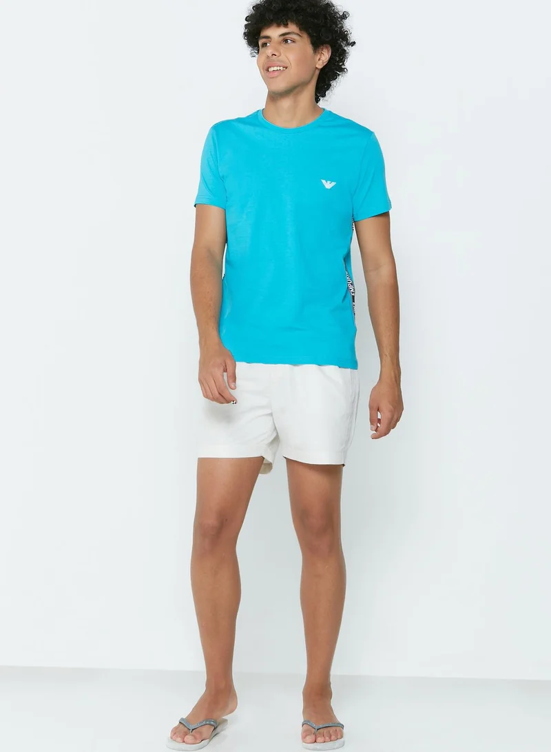 EMPORIO ARMANI Side Logo Tape Crew Neck T-Shirt