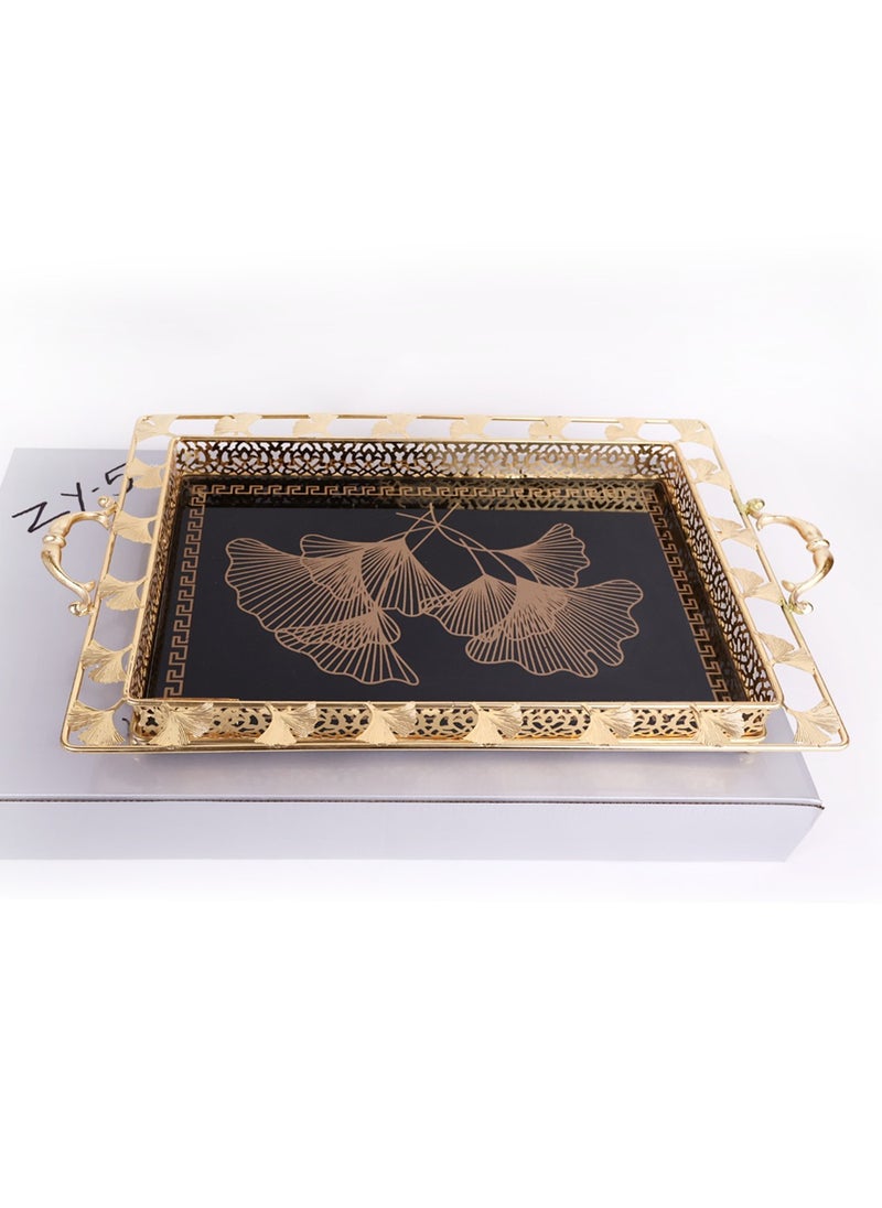 A set of luxurious royal circular serving trays with golden handles is a wonderful addition. Golden color - pzsku/Z6C9DDBDA71FCC264F398Z/45/_/1733824704/2de25020-5b7b-4978-b964-e171823c9eef