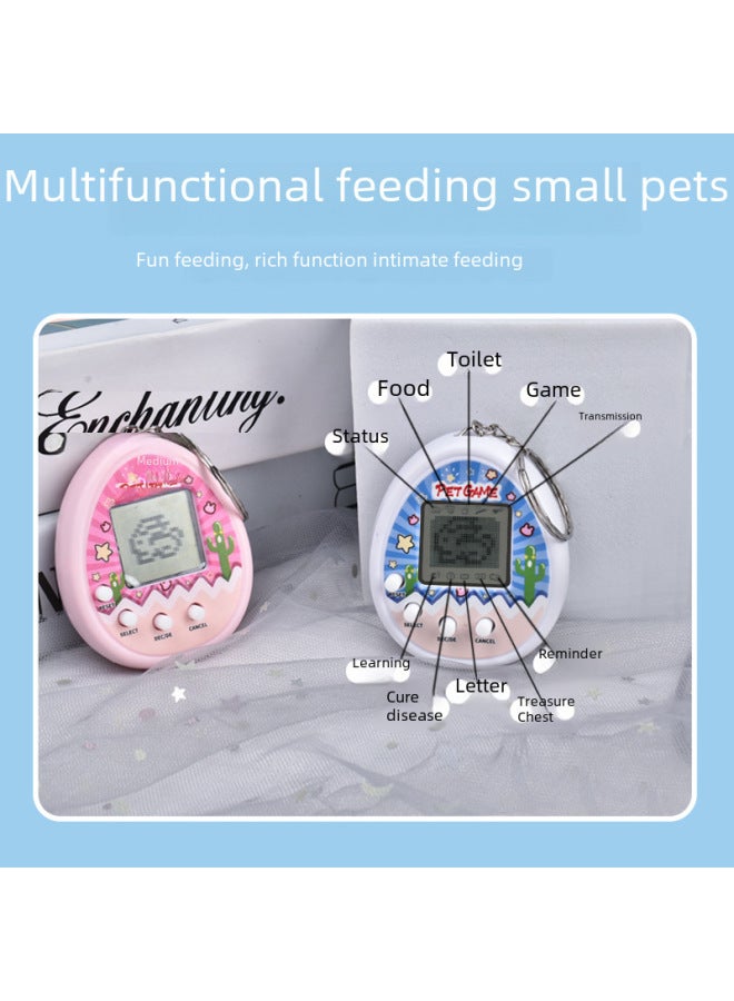 Toys Electronic Pet Machine Handheld Development Pet Game Machine Children's Toys Educational Toys Manufacturers-Color:[love Style] Translucent Powder  - Image 4