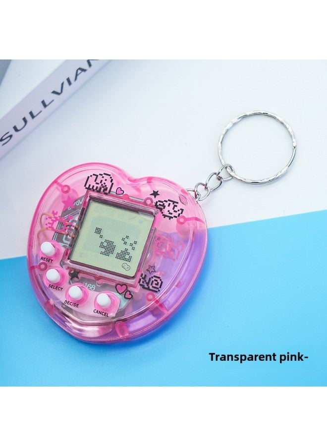 Toys Electronic Pet Machine Handheld Development Pet Game Machine Children's Toys Educational Toys Manufacturers-Color:[love Style] Translucent Powder  - Image 1