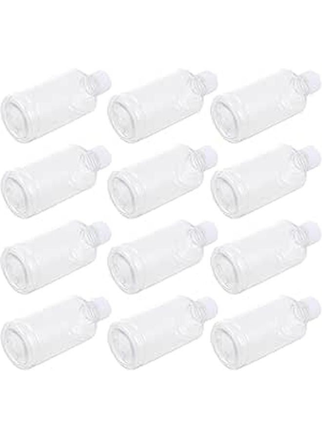 12pcs 250ml Leakproof Plastic Reagent Bottles with Screw Caps for Chemical Liquids and Samples - Image 1
