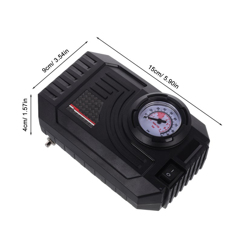 🚗 ضخة إطارات ح ولة للسيارات صغيرة الحج و تينة ناسبة للسيارات والدراجات - Image 4