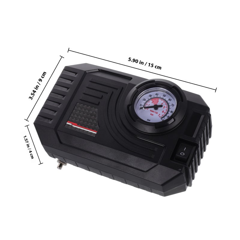 🚗 ضخة إطارات ح ولة للسيارات صغيرة الحج و تينة ناسبة للسيارات والدراجات - Image 2