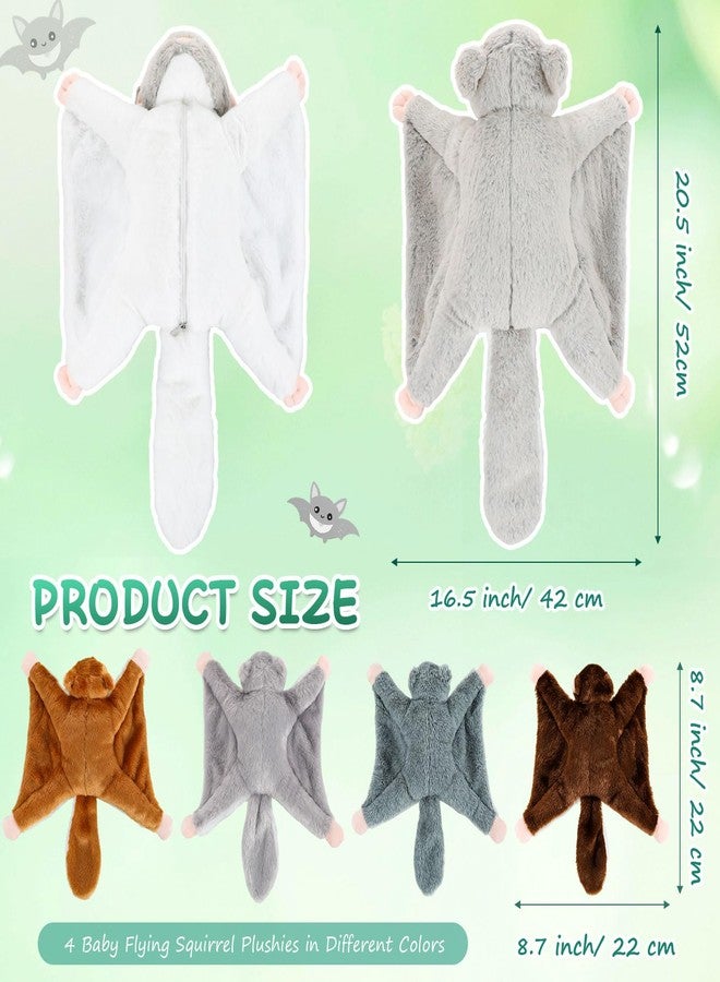 سيفانير مجموعة سيفانر المكونة من 5 قطع من حيوانات السنجاب الطائرة المحشوة، بطول 13 بوصة، تتضمن دمية سنجاب طائر محشوة مع 4 صغار، دمى قطيفة ناعمة ورقيقة، مثالية كهدية في أعياد الميلاد وعيد الحب وعيد الفصح. - Image 2