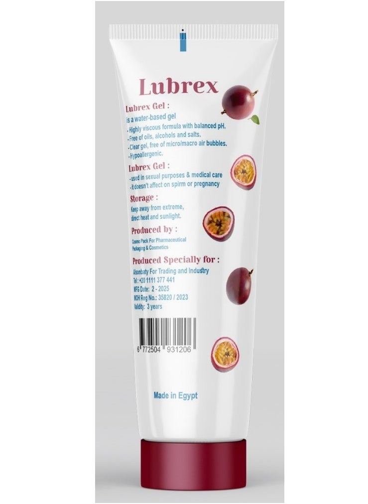 Lubrex Lubrex lubricant gel passion fruit 100 GM  - Image 2