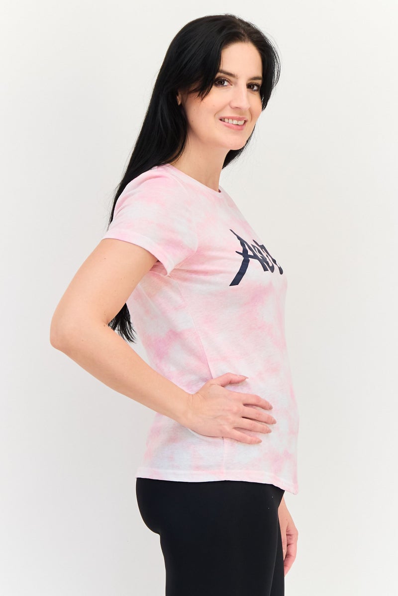 Aeropostale تي شيرت رياضي نسائي بأكمام قصيرة مناسب في الهواء الطلق، متعدد الألوان - Image 2