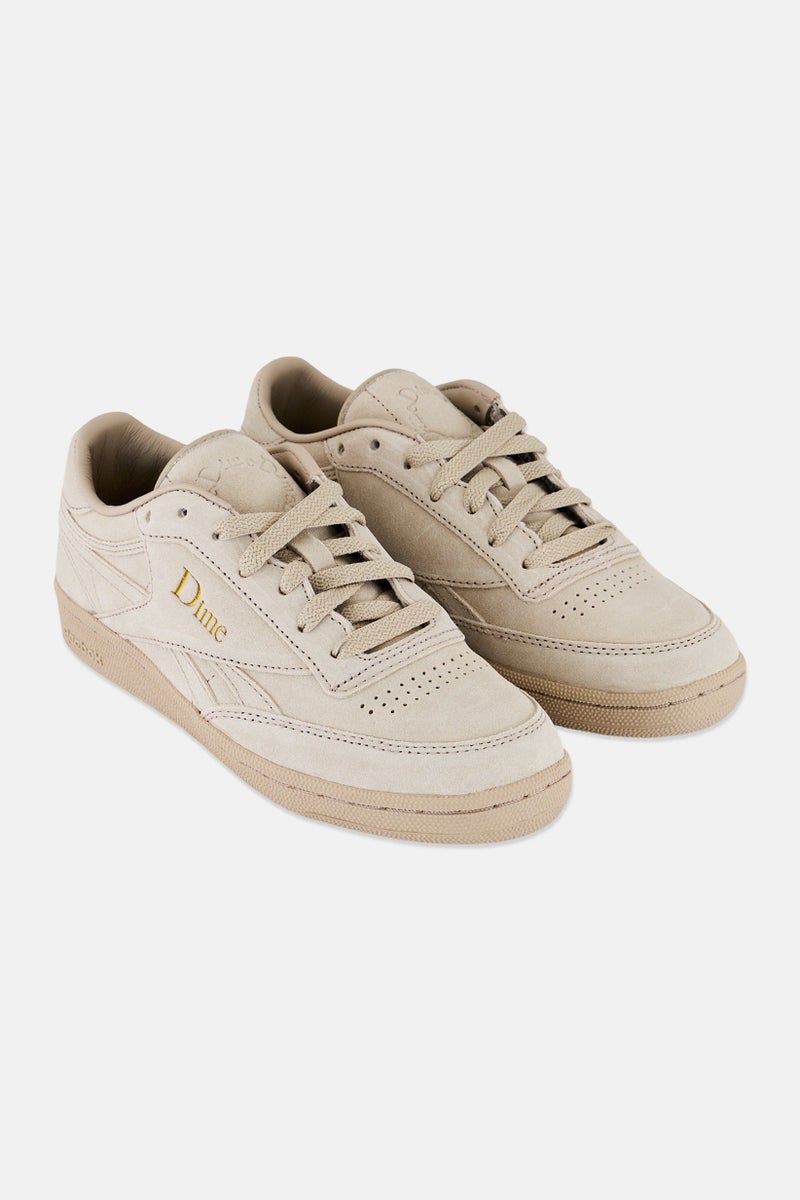 Reebok Kids Boy Club C Revenge Lace Up Tennis Shoes, Taupe  - Image 1