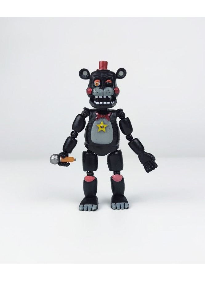 Exlene 6pc FNAF Figures Bonnie Foxy Fazbear Bear Five Nights At Freddy's Action Figure Dolls with Light  - Image 5