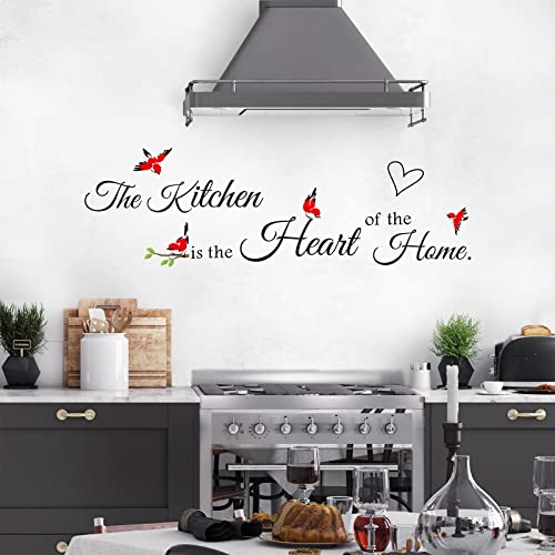 Rotumaty Kitchen Wall Stickers Decals Decor Kitchen The Heart of The Home Wall Decor Quotes Sign Utensil Art Decorations for Home Dining Room Coffee Shop - Image 5