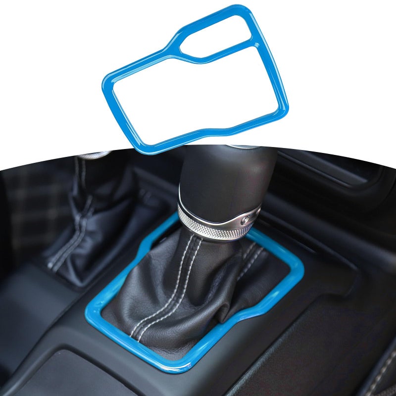 RTTCZ for Wrangler JL Light Blue Gear Shift Trim Cover Frame for Jeep Wrangler JL JLU Gladiator JT 20182024 Light Blue Interior Accessories