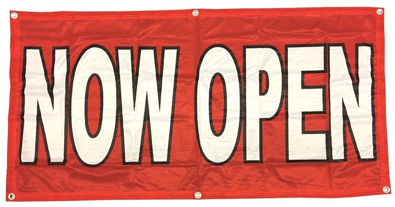 4Less 2x4 Ft Now Open Banner Vinyl Alt Sign - Fabric rb - Image 5