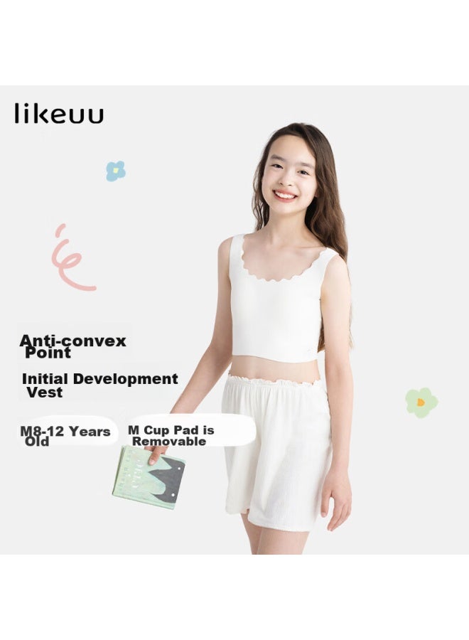 Like Uu Children's First Development Underwear, Girls' Bra, Enlightenment Stage One, Little Milk Skin Vest, Girls' Underwear - Image 1