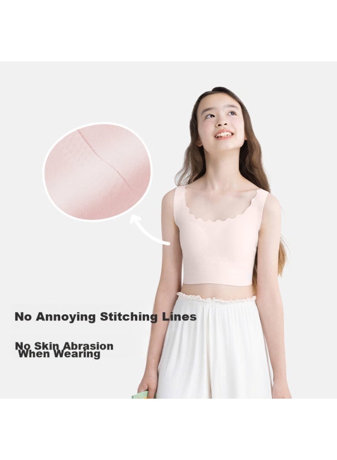 Like Uu Children's First Development Underwear, Girls' Bra, Enlightenment Stage One, Little Milk Skin Vest, Girls' Underwear - Image 3