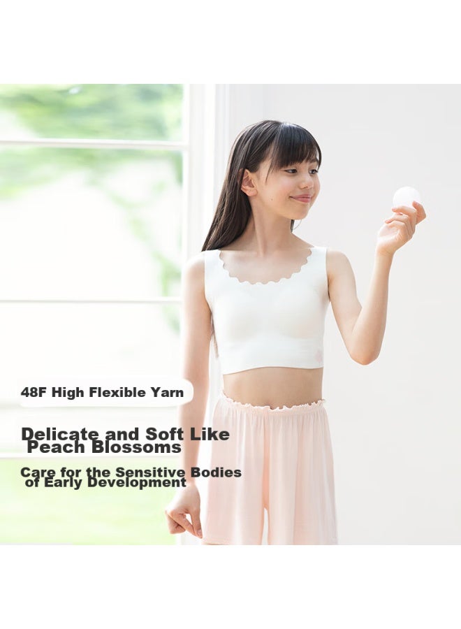 Like Uu Children's First Development Underwear, Girls' Bra, Enlightenment Stage One, Little Milk Skin Vest, Girls' Underwear - Image 2