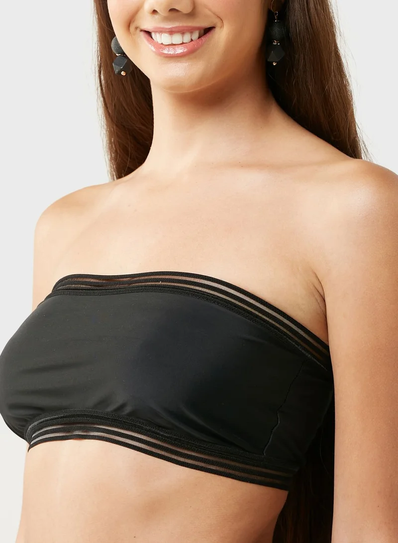 boohoo Knitted Bikini Top & Bottom Set