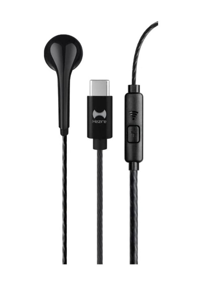 Hezire Hezire Wired Mono Headset Type C Black 
