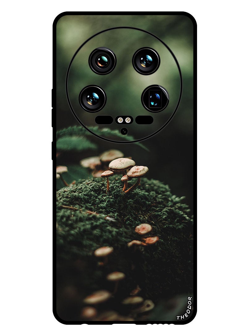 Theodor Protective Case Anti Scratch Shock Proof Bumper Cover For Xiaomi 14 Ultra mushrooms_moss_blur - Image 1