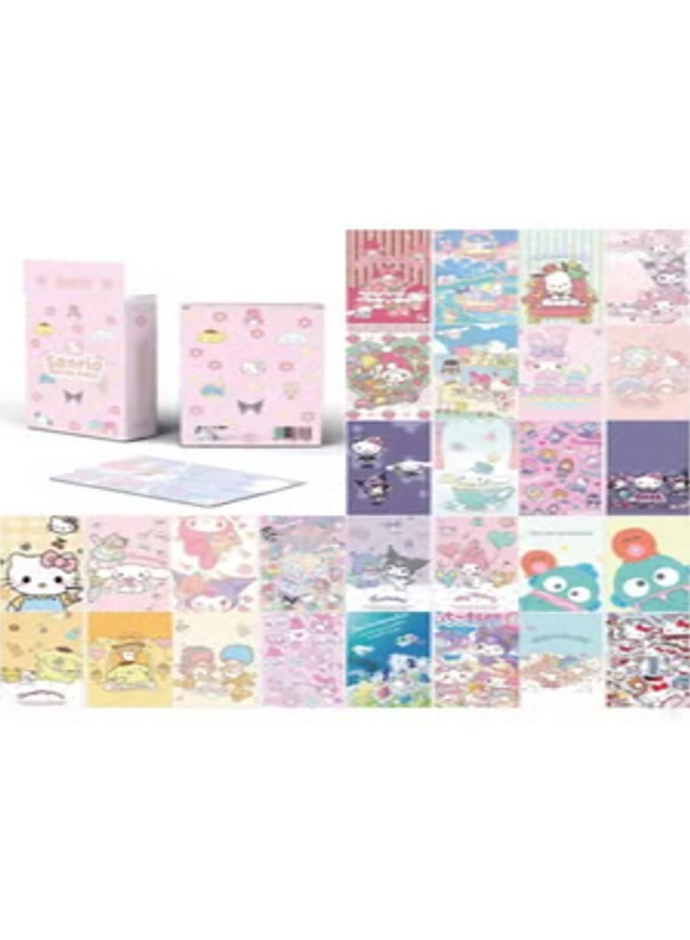 Sanrio 102-Pcs Sanrio Melody Gift Pack with Photocards Card Holder Lanyard Sticker Keychain  - Image 2