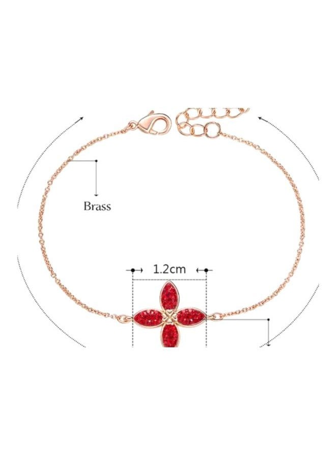 NIBEMINENT - Silver Crystal Studded Bracelet - Image 1