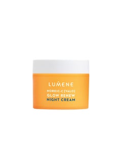 Lumene Lumene NordicC Valo Glow Renew Night Cream  Revitalizing Facial Moisturizer with Arctic Cloudberry Hyaluronic Acid and Vitamin C  RadianceBoosting Vegan Skin Care 17 oz 