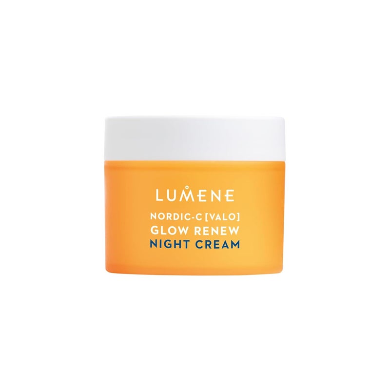 Lumene NordicC Valo Glow Renew Night Cream  Revitalizing Facial Moisturizer with Arctic Cloudberry Hyaluronic Acid and Vitamin C  RadianceBoosting Vegan Skin Care 17 oz