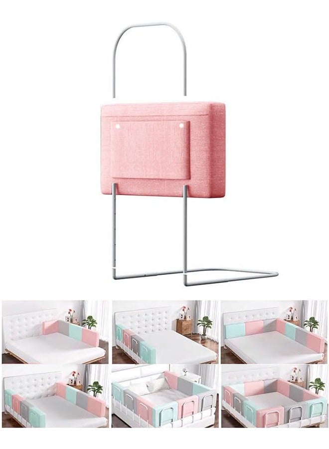 JCB CHIC درابزين سرير قابل للتعديل ومصدات أمان لكبار السن والبالغين والأطفال الصغار - واقي سرير آمن للمقاسات كينج وكوين وتوين وفول - مساعد بجانب السرير وقضبان إمساك ودعم حاجز للأطفال وكبار السن (قطعة واحدة) - Image 1