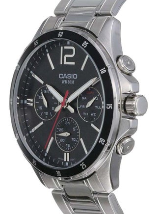 Men Water Resistant Chronograph Watch MTP-1374D-1AVDF - 44 mm - Silver - view 4