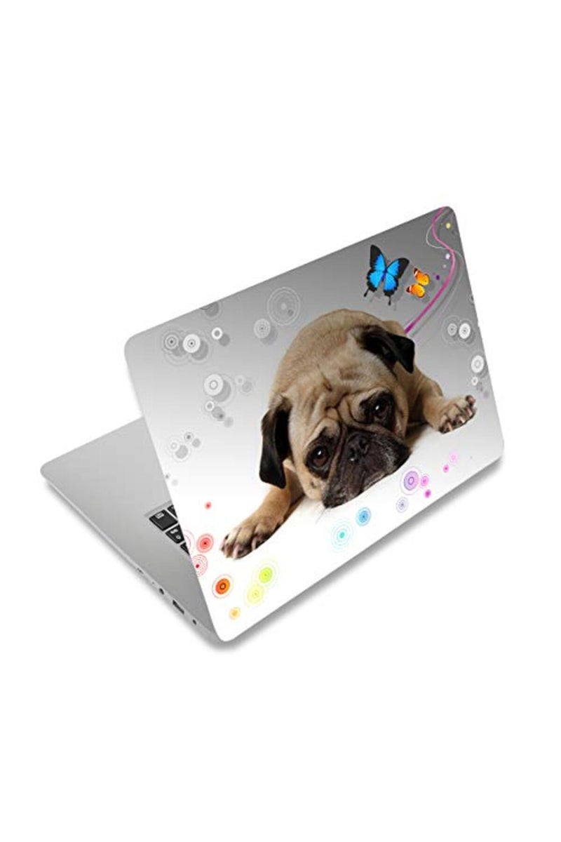 HAPPYLIVE SHOPPING ملصق جلد لابتوب HAPPYLIVE SHOPPING، 12" 13" 13.3" 14" 15" 15.4" 15.6" غلاف واقي لابتوب توشيبا إتش بي سامسونج ديل أبل آيسر لينوفو سوني أسوس (جرو لطيف) - Image 2