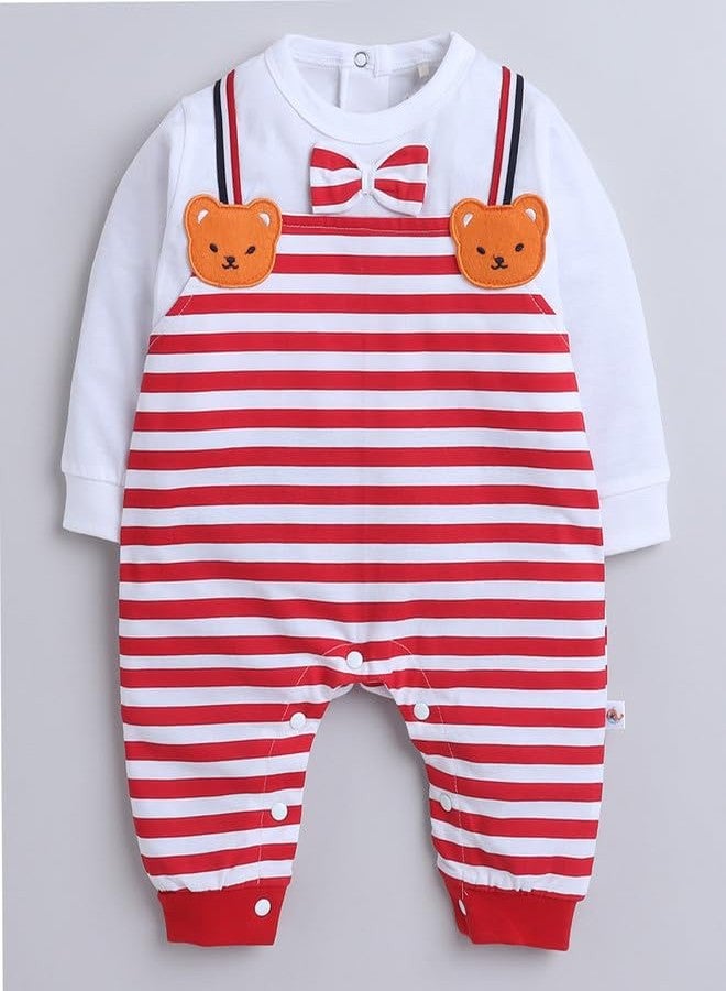 BUMZEE Red Boys Full Sleeves Trendy Sleepsuit Age - 6-9 Months (Peb9086D-red) - Image 4