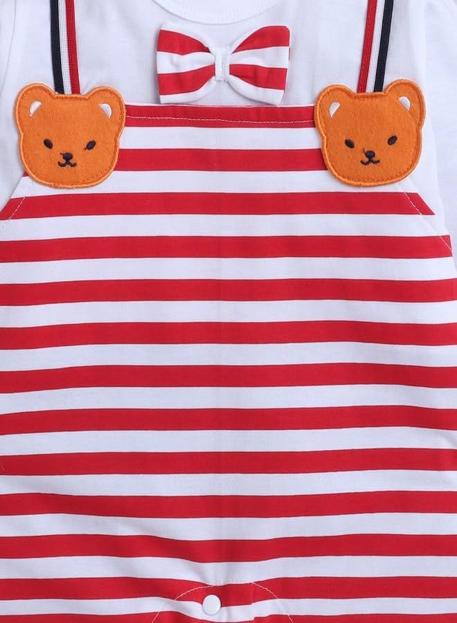 BUMZEE Red Boys Full Sleeves Trendy Sleepsuit Age - 6-9 Months (Peb9086D-red) - Image 3