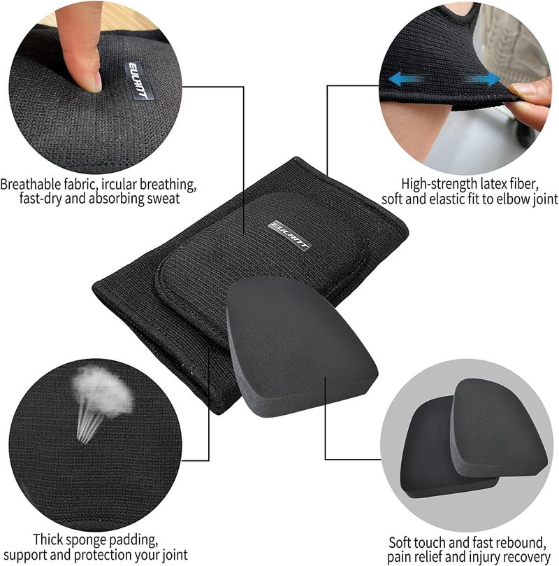 EULANT Kids Elbow Pads, Soft Elbow Brace Boys, Girls, Junior Youth, Elbow Protector for Volleyball Basketball Skating Dancing Crawl Skiing Cycling - Image 2