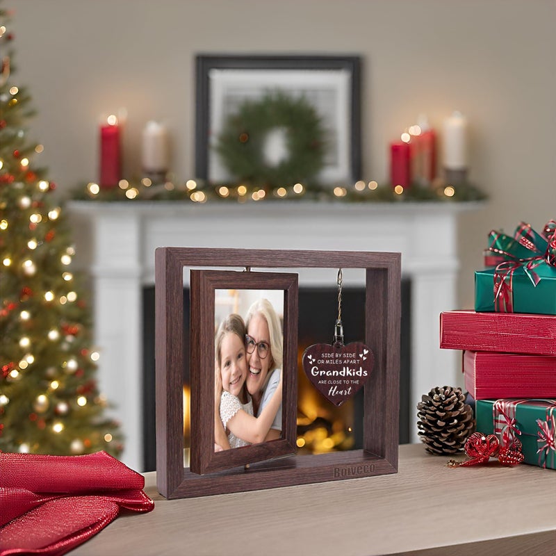 Boiveco Grandma Picture Frame  First Time Grandma Grandpa Grandparent to Be Gifts  Birthday Day Christmas Gifts Grandparents Day Gifts New Grandma Gifts First Time Grandparent 2025 Picture Frame 4x6 - Image 3