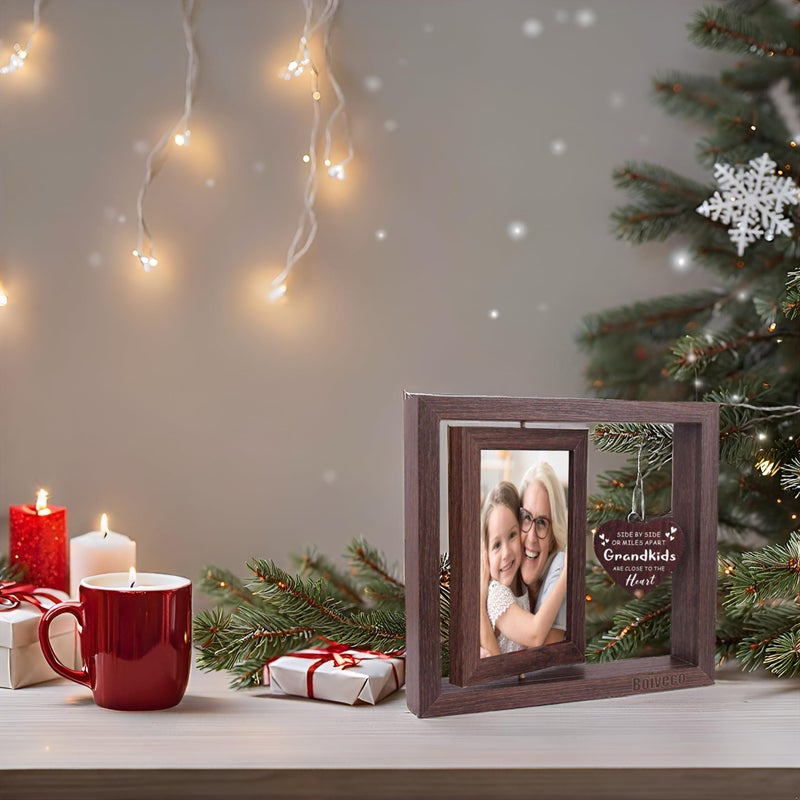 Boiveco Grandma Picture Frame  First Time Grandma Grandpa Grandparent to Be Gifts  Birthday Day Christmas Gifts Grandparents Day Gifts New Grandma Gifts First Time Grandparent 2025 Picture Frame 4x6 - Image 4