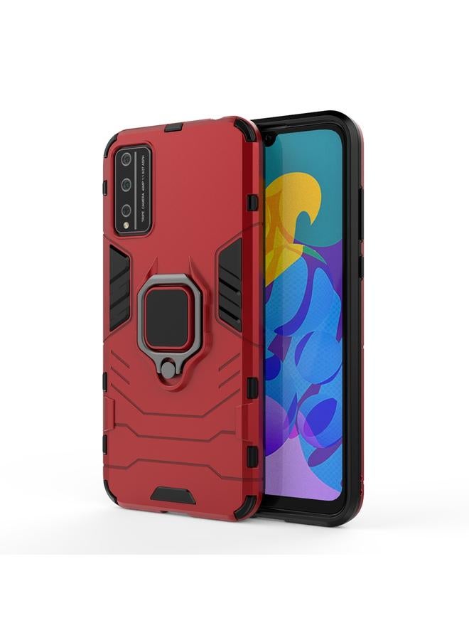 زبون جراب لهاتف Huawei Honor Play 4T Pro PC + جراب واقٍ مضاد للسقوط من مادة TPU مع حامل حلقي مغناطيسي - Image 1