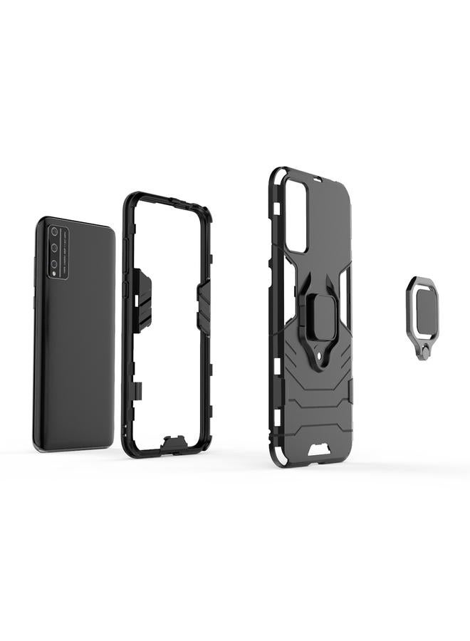 زبون جراب لهاتف Huawei Honor Play 4T Pro PC + جراب واقٍ مضاد للسقوط من مادة TPU مع حامل حلقي مغناطيسي - Image 5