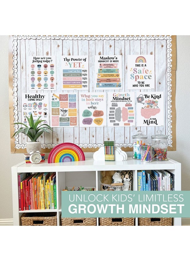 Hadley Designs Hadley Designs 9 Boho Mental Health Posters For Classroom Elementary - School Counselor Office Decor, Mental Health Therapy Decor For Office, Calm Corner, School Counseling Office Decor  - Image 5