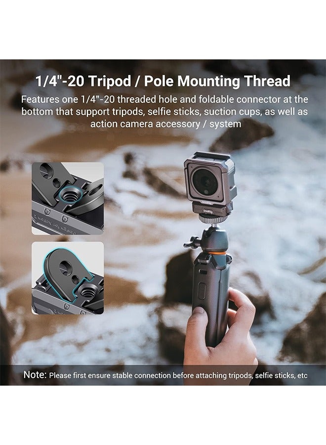 SMALLRIG Magnetic Adapter Holder for DJI Osmo Action 4/3/2 with Foldable Connector and 1/4 Inch Threaded Hole - 3662 - Image 4