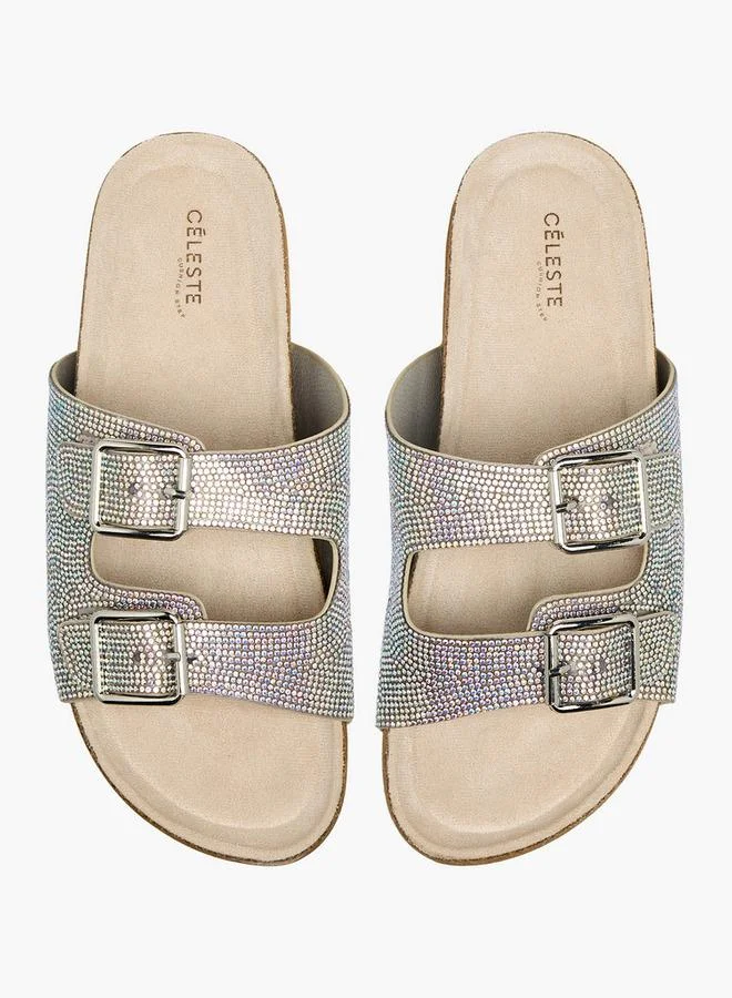 سيليست Women Embellished Slide Sandals Ramadan Collection