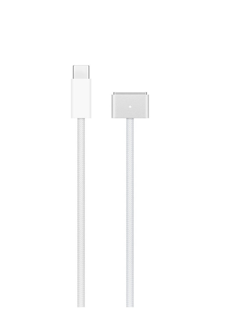 ELTRAZONE USB-C to MagSafe 3 Cable (2m) – Fast Charging Magnetic Power Cable with Durable Braided Design, USB-C Compatible Connector for Laptops, Tablets & Devices – White - Image 1