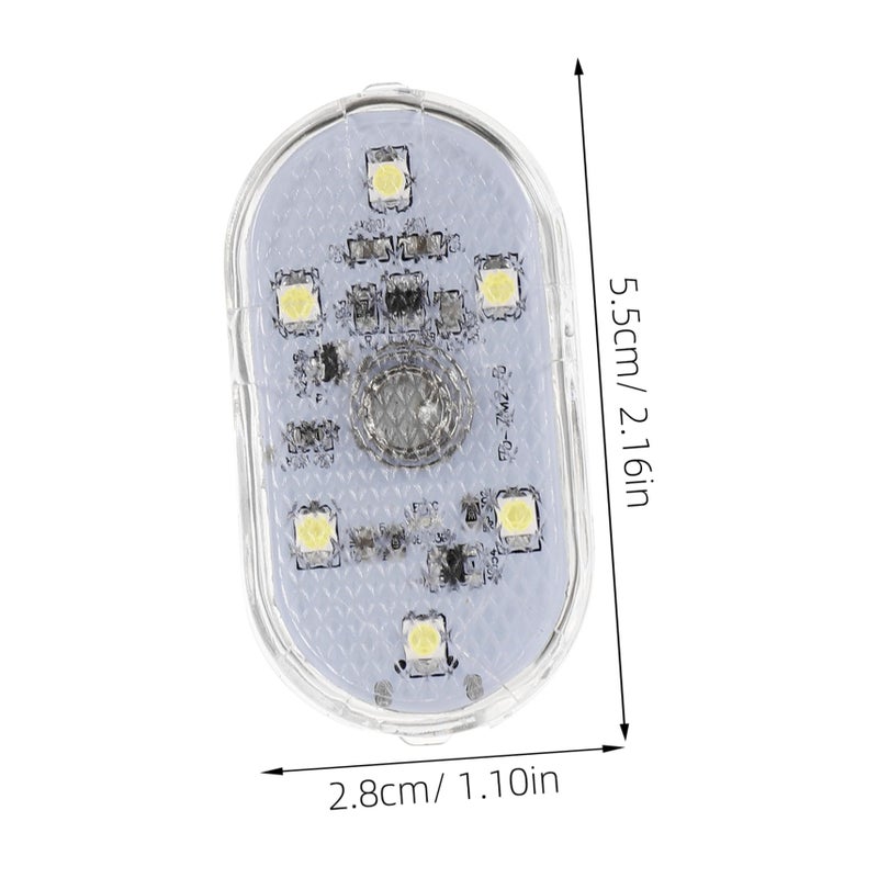 مصباح ليد للسيارة يعمل باللمس مع إضاءة جوية، قابل لإعادة الشحن عبر منفذ USB، مناسب لتزيين السيارة وإضاءة صندوق الأمتعة والقراءة - Image 3