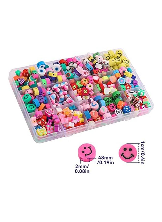 300PCS Polymer Clay Beads, 15 Styles Cute Fruit  - Image 4