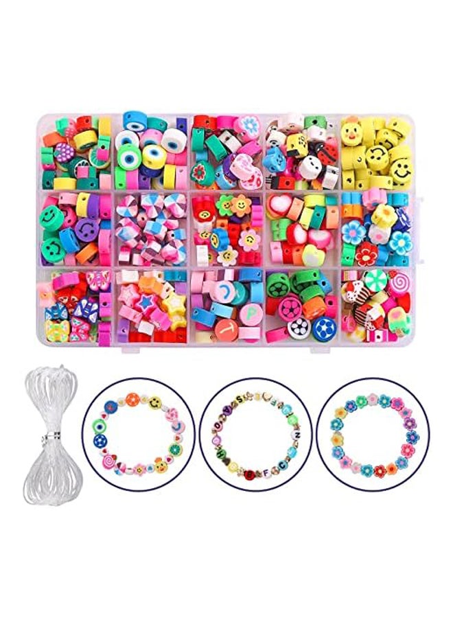 300PCS Polymer Clay Beads, 15 Styles Cute Fruit  - Image 2