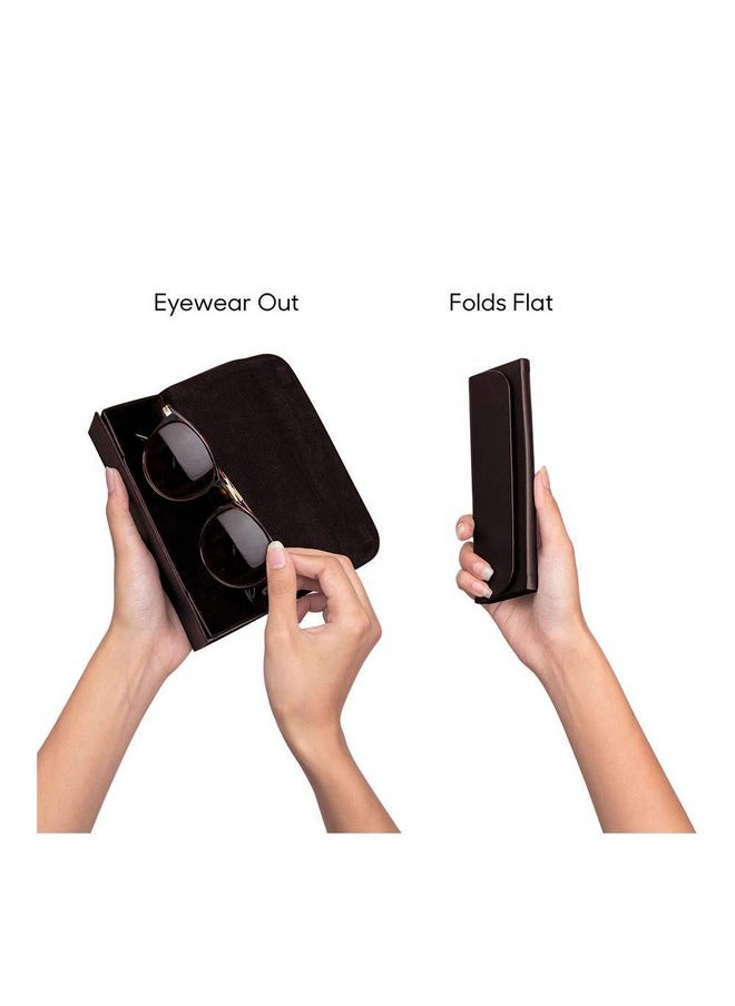 DailyObjects DailyObjects Leather Foldaway Slim Eyewear/Sunglass Case - A Classic and Protective Companion for Your Sunglasses  - Image 2