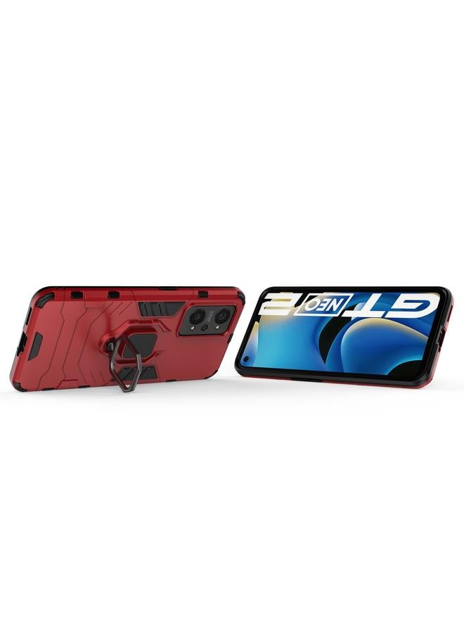 S-TOP Case For OPPO Realme GT Neo2 5G Shockproof PC + TPU Protective Case with Magnetic Ring Holder - Image 5