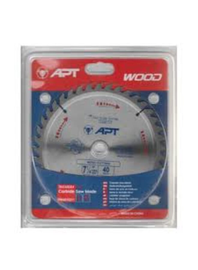 Apt 7" Circular Saw Blade for Wood – 40 Teeth - Image 2