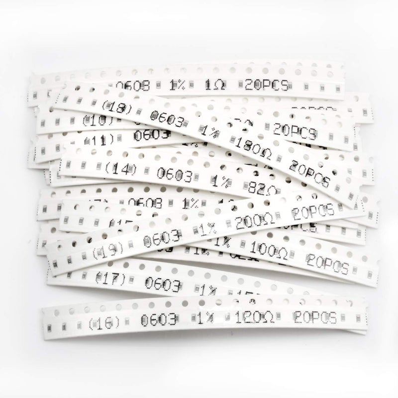 CHANZON طقم مقاومات SMD 1200 قطعة 0603 0-10M Ω أوم 60 قيمة 1/10W 0.1W ±1% تحمل فيلم سميك 0-10MR مقاومات SMT مع شهادة Rohs - Image 4